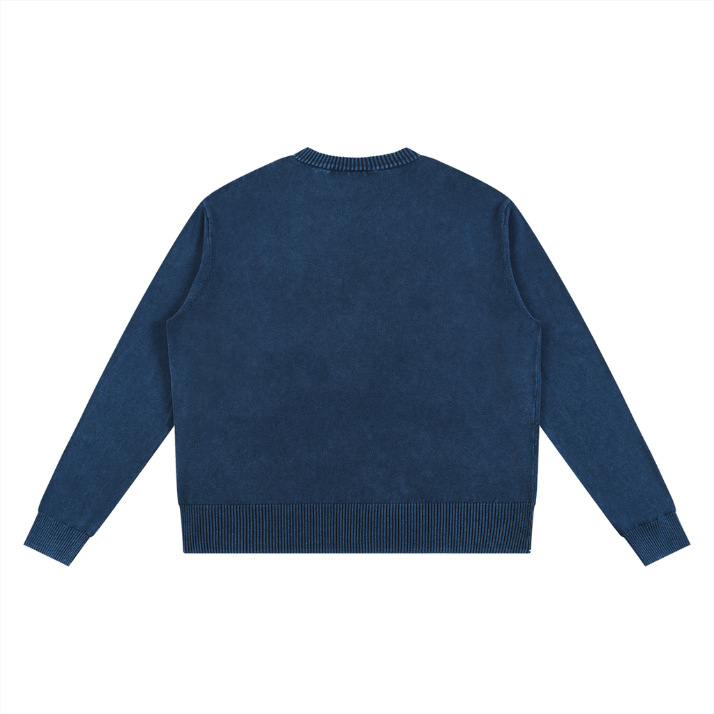Knitted Round neck oversized apparel sweatshirt