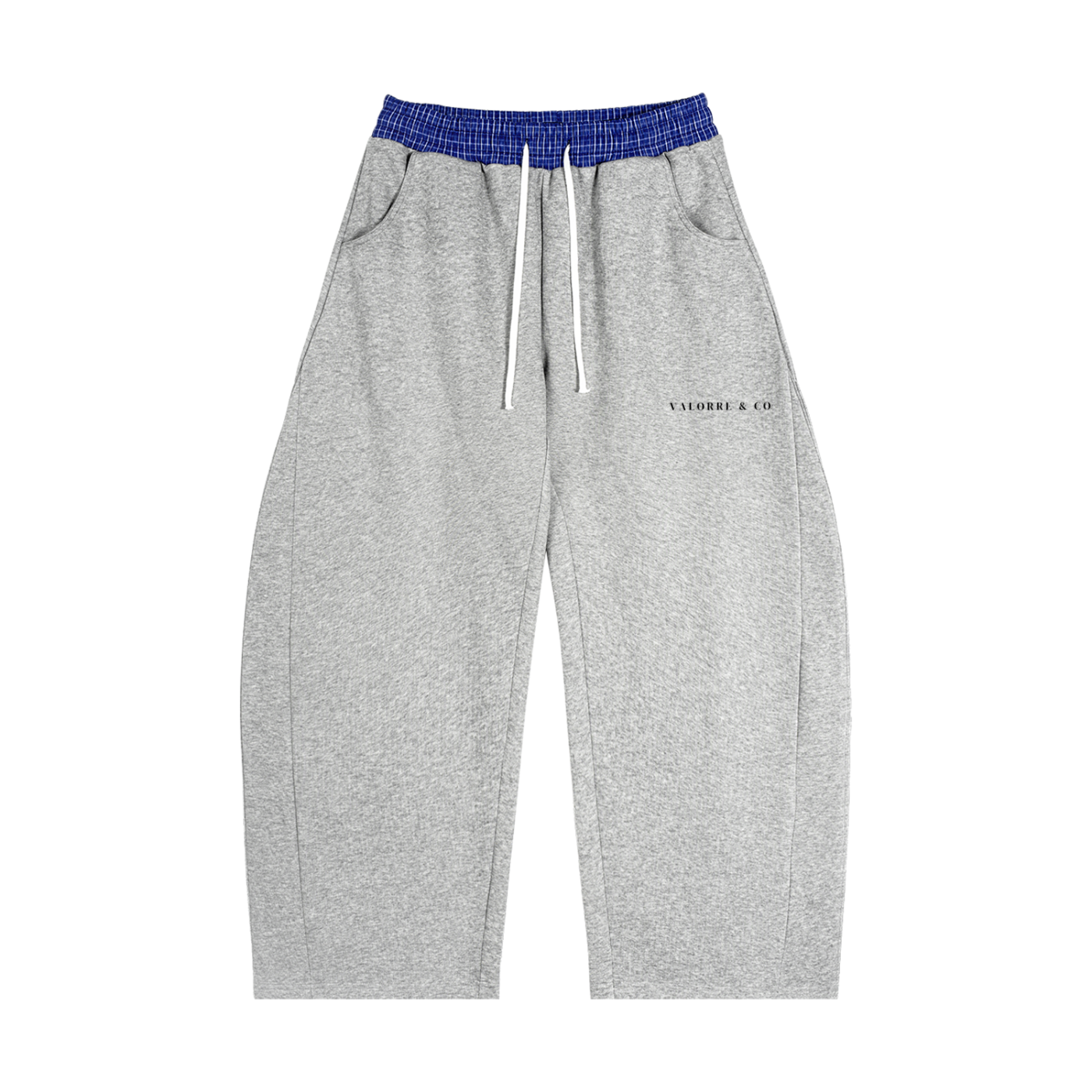 Plaid waistband Valorre & co sweatpants