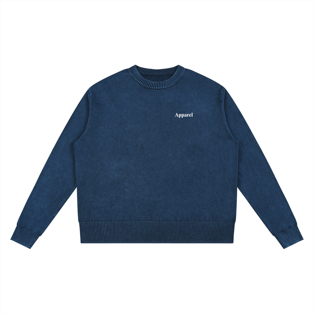 Knitted Round neck oversized apparel sweatshirt