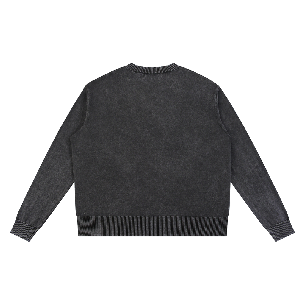 Knitted Round neck oversized apparel sweatshirt