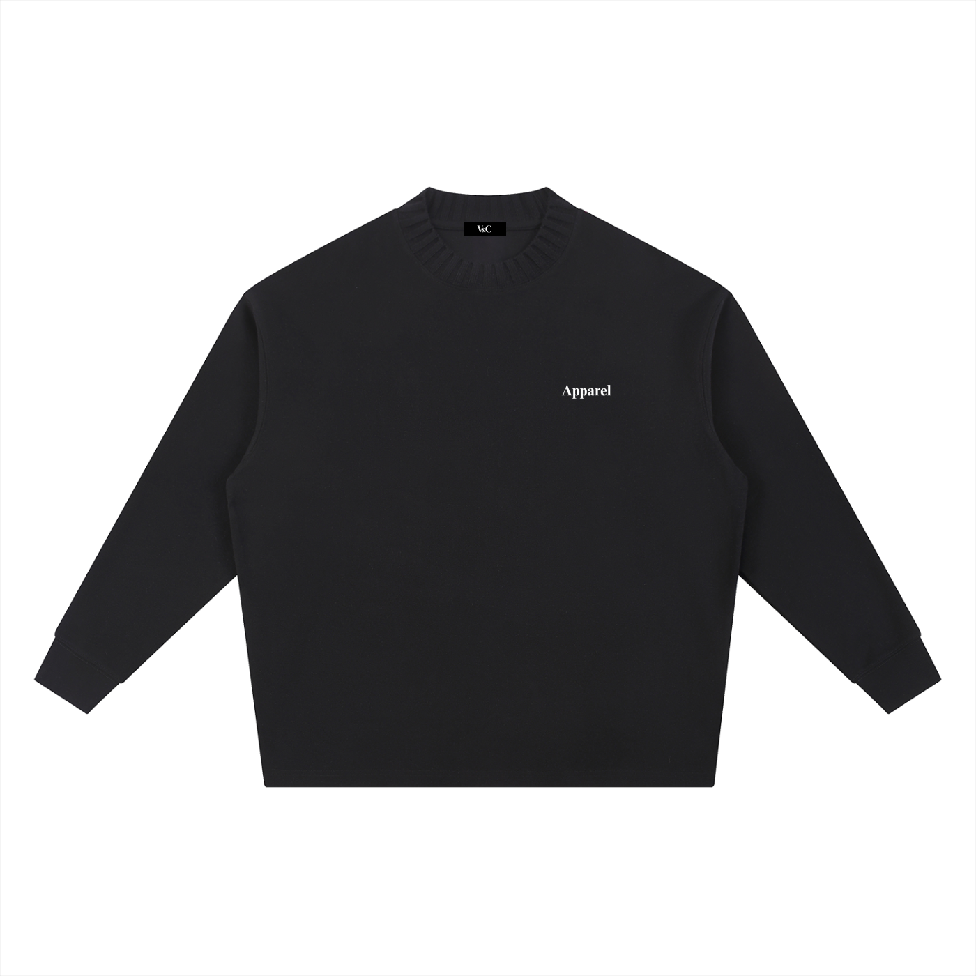 Knitted Round neck oversized apparel sweatshirt