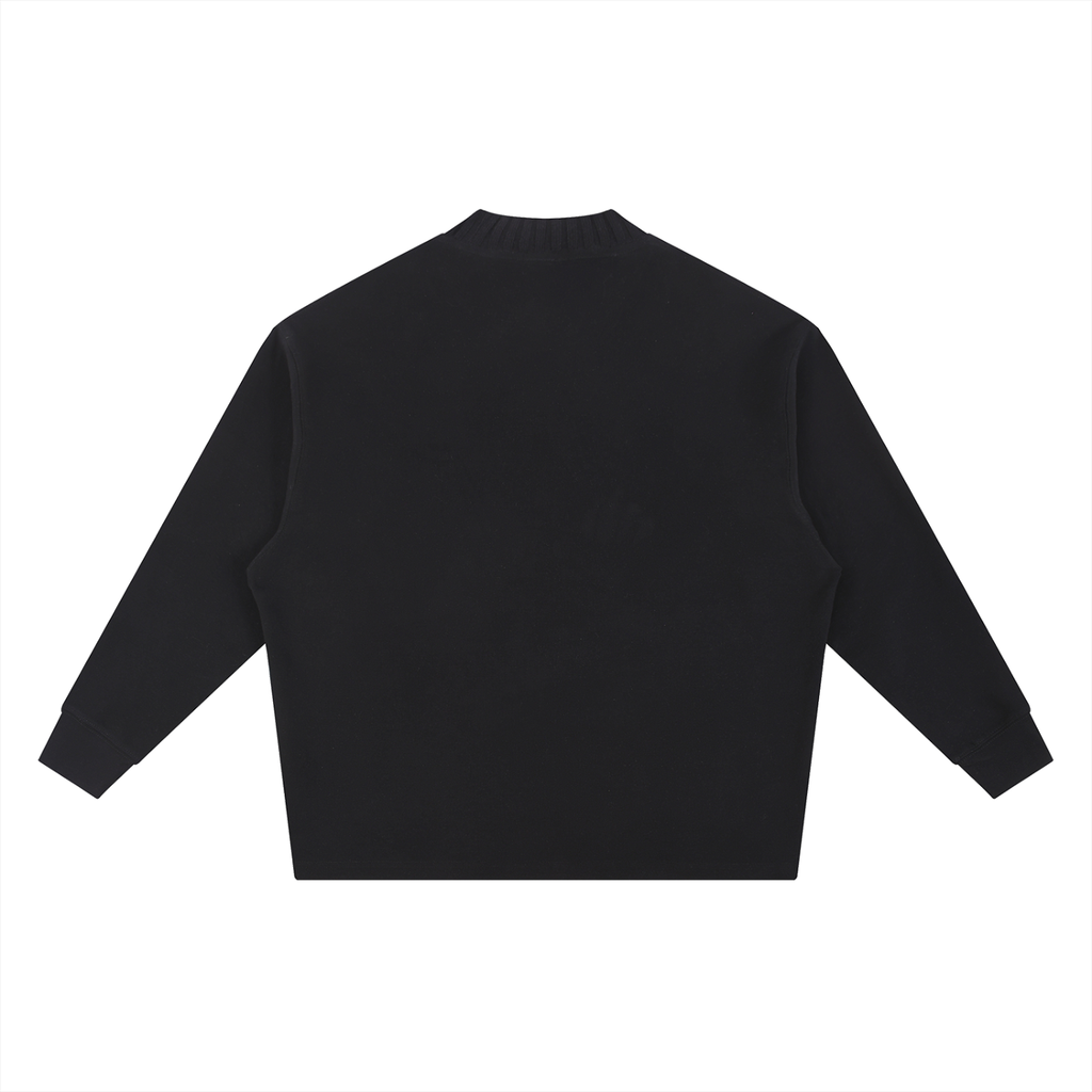 Knitted Round neck oversized apparel sweatshirt